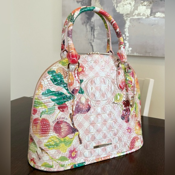 Brahmin Georgina Satchel in the Fruit Salad Melbourne - Picture 2 of 10